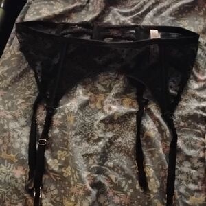 Black Lace Garter Belt Victoria Secret